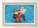 Cuadro enmarcado natural Videojuego Advance Wars, Nintendo, Max, Sammy, Andy