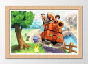 Cuadro enmarcado natural Videojuego Advance Wars, Nintendo, Batalla, Tanque