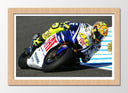 Cuadro enmarcado natural Moto GP, Velentino Rossi, Fiat, 46
