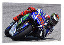 Cuadro Moto Gp, Jorge Lorenzo, Blanco y negro, Motor color