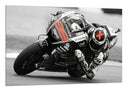 Cuadro Moto Gp, Jorge Lorenzo, Blanco y negro, Yamaha