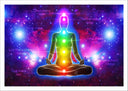 Lámina Yoga, Chakra, postura yoga