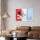 Estancia zapatilla air force one nike retro, azul, blanco, rojo