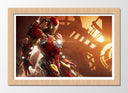 Cuadro enmarcado natural marvel, iron man , superheroe