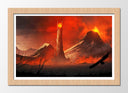 Cuadro enmarcado naturalMordor, el Ojo de Sauron  El señor de los Anillos
