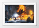 Cuadro enmarcado blanco Balrog, Gandalf El señor de los Anillos