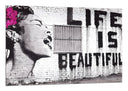 Cuadro Arte callejero, life is beutifull, banksy