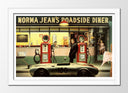 Cuadro enmarcado blanco Marilyn Monroe, James Dean, Humphrey Bogart