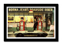 Cuadro enmarcado negro Marilyn Monroe, James Dean, Humphrey Bogart