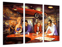 Tríptico Elvis Presley, Marilyn Monroe, James Dean, Humphrey Bogart