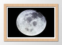 Cuadro enmarcado natural luna llena en la noche