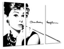 Tríptico audry hepburn, actriz, modelo, peliculas