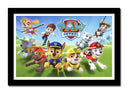 Cuadro enmarcado negro Infantil Patrulla Canina, Paw Patrol