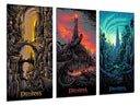 Tríptico ilustracion trilogia, el señor de los anillos
