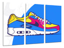 Tríptico zapatilla nike air max, vintage, retro