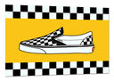Cuadro zapatillas vans, clasic slip-on, retro, vintage