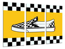 Tríptico zapatillas vans, clasic slip-on, retro, vintage