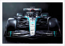 Lámina Formula 1 2024, Mercedes W15, Hamilton, Russell
