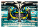 Lámina Formula 1 2024, Aston Martin AMR24, Fernando Alonso