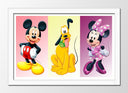 Cuadro enmarcado blanco Infantil Disney Mickey