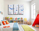 Estancia ilustracion infantil,animales marinos