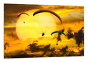 Cuadro paracaidismo, atardecer
