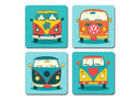 ilustraciones furgoneta wolkswagen