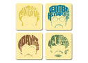 ilustraciones beatles caras colores