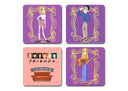 ilustraciones animadas personajes friends